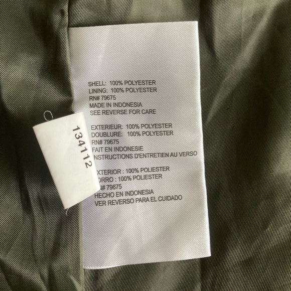 Michael Kors Black Polyester Windbreak Waterproof Hooded Parka Jacket size M - Picture 12 of 15